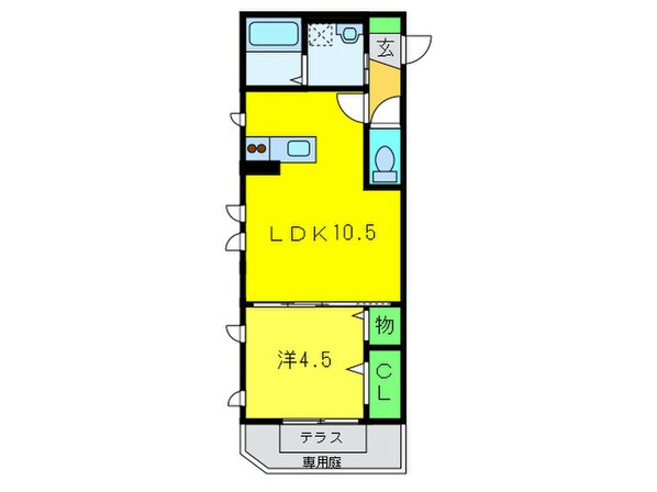 コ－トハウス　ア－ジュの物件間取画像